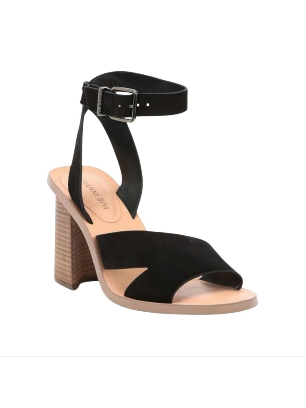 Gianni Bini Marilane Black Suede Heels Size 9.5